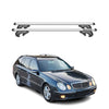 Menabo Barras de Techo Baca para Mercedes E Class S211 Familiar 2003-2008 Gris