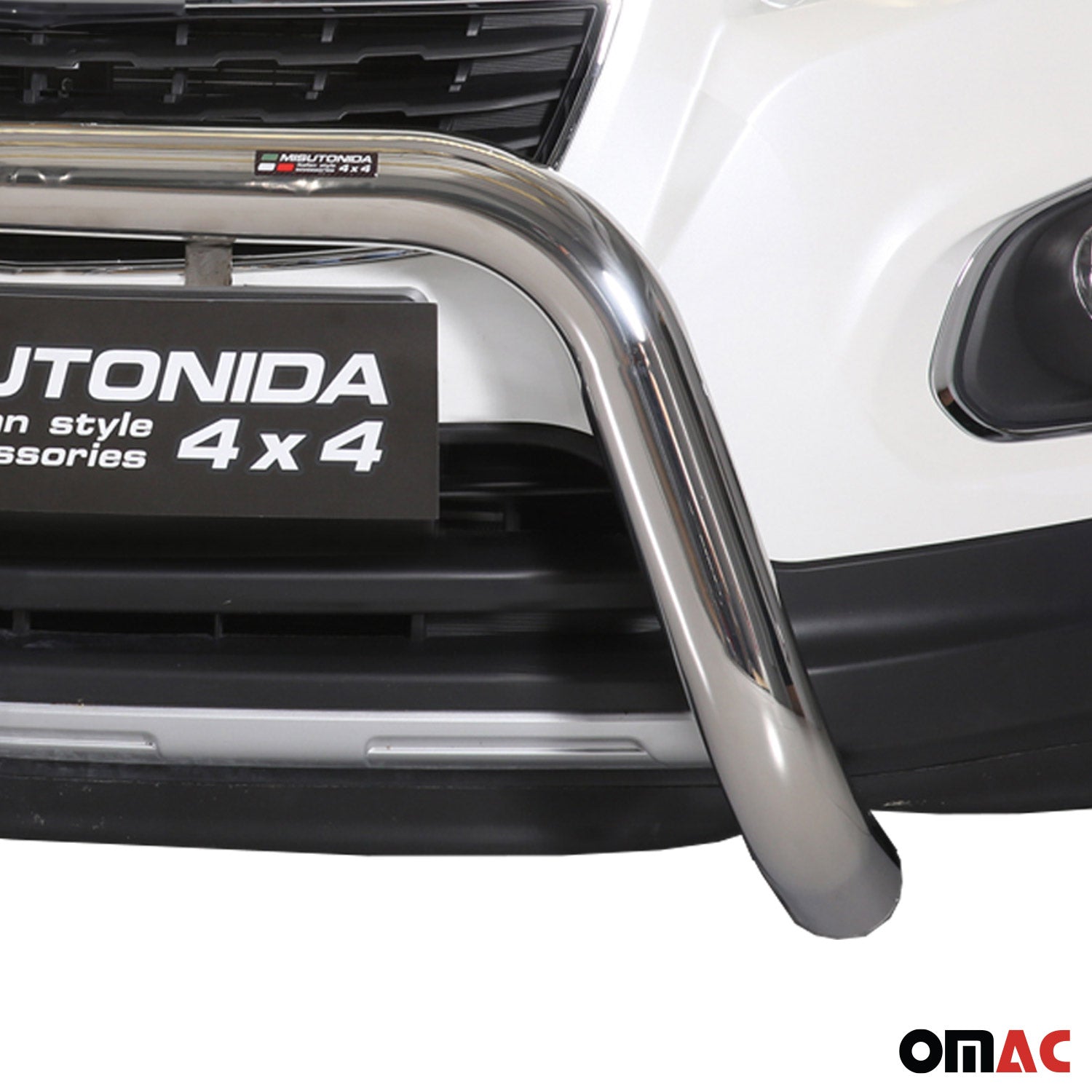 Bull Barra Frontal para Chevrolet Trax 2013-2016 Plata Brillante Acero