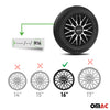 Sparco Roma Tapacubos 16" pulgadas Universal Negro Plata ABS Plástico