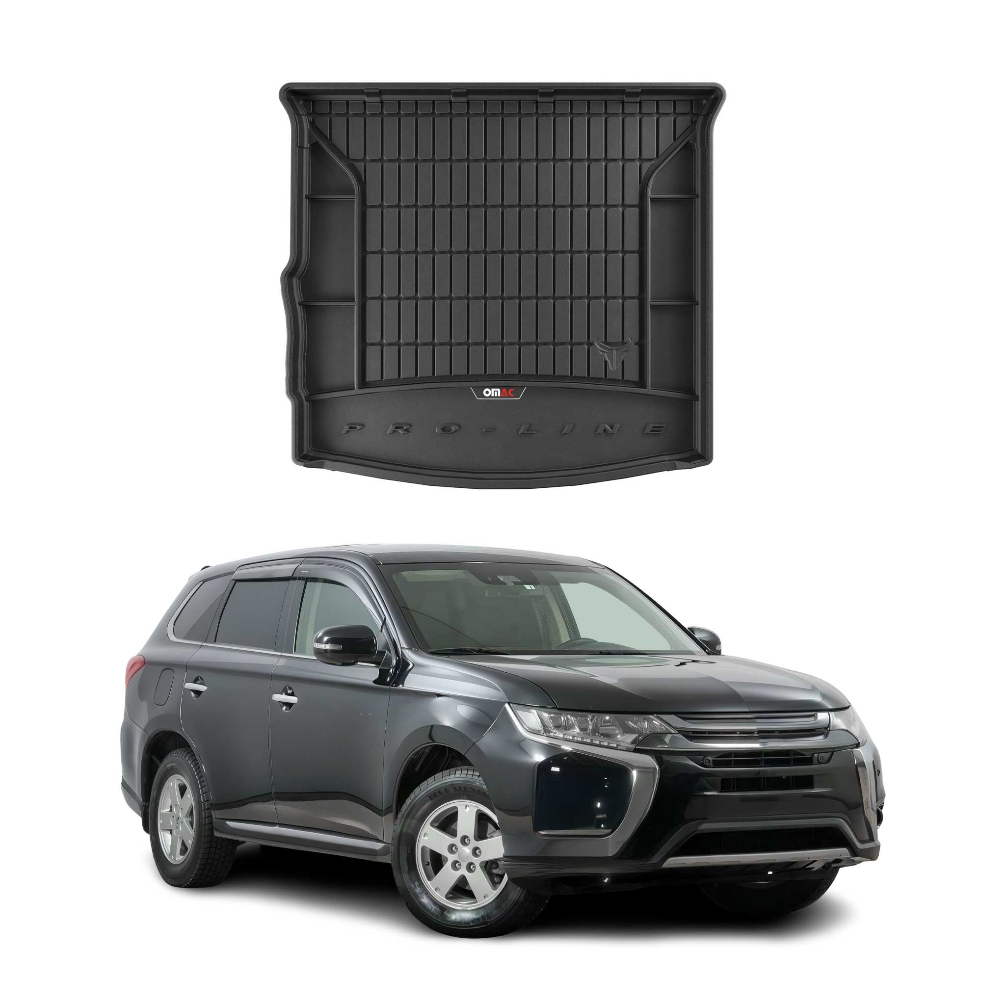 OMAC Premium Bandeja Maletero Alfombrilla para Mitsubishi Outlander PHEV 2014-24
