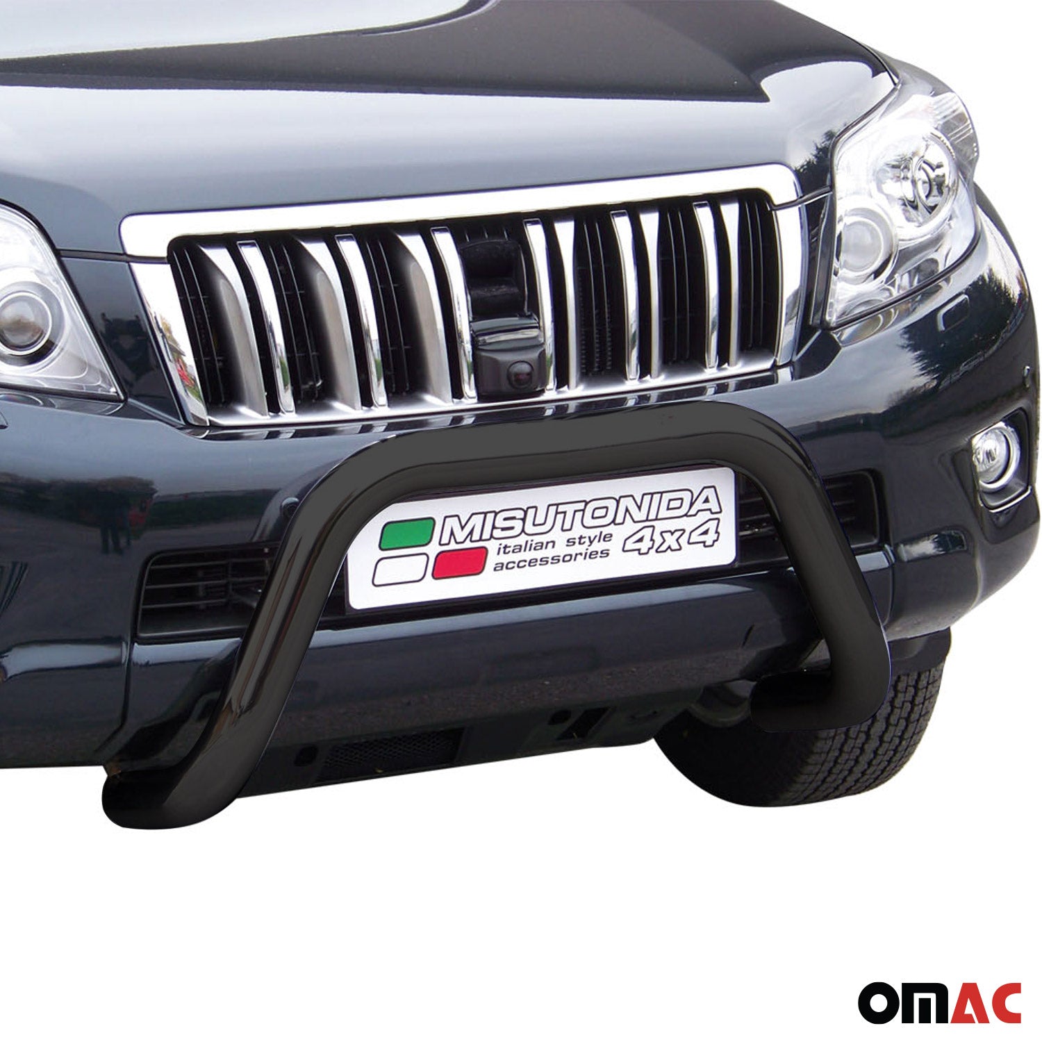 Bull Barra Frontal para Toyota Land Cruiser Prado J150 2009-2013 Negro Acero