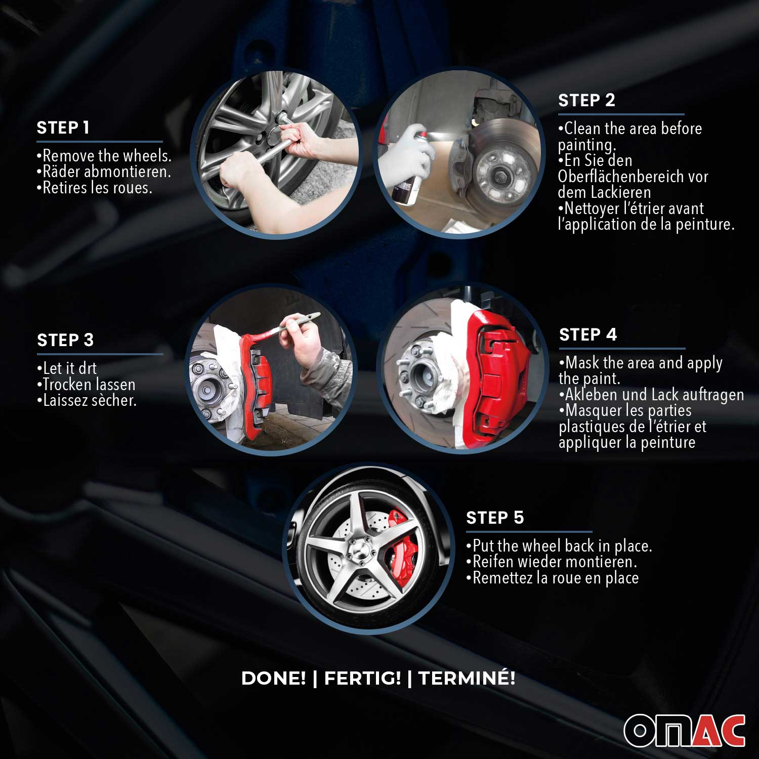 Kit Vernice Pinze Freno Altos Temperaturas Universal azul Nevada