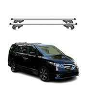 Menabo Barras de Techo Coche Barra para Honda Elysion 2004-2015 Gris Aluminio 2x
