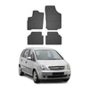 OMAC Alfombrillas De Coche para Opel Meriva 2003-2010 Negro Goma 4Pza