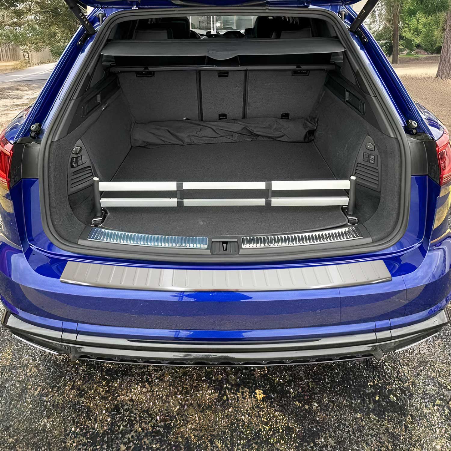 Protector de Parachoques Trasero para VW Touareg 2018-2026 Acero cepillado