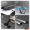 Barras Techo Coche Aluminio Universal Gris Alu 2Pza