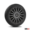 Sparco Treviso Tapacubos 14 Pulgadas Universal Negro Plata ABS Plástico
