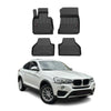 OMAC Premium Alfombrillas De Coche para BMW X4 F26 2014-2018 Negro TPE Goma 4Pza