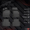 OMAC Premium Alfombrillas De Coche para Skoda Octavia 2013-2019 TPE Goma 4x