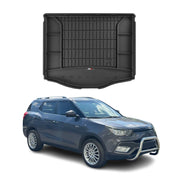 OMAC Premium Bandeja Maletero Alfombrilla para Ssangyong XLV 2016-2025 Negro TPE