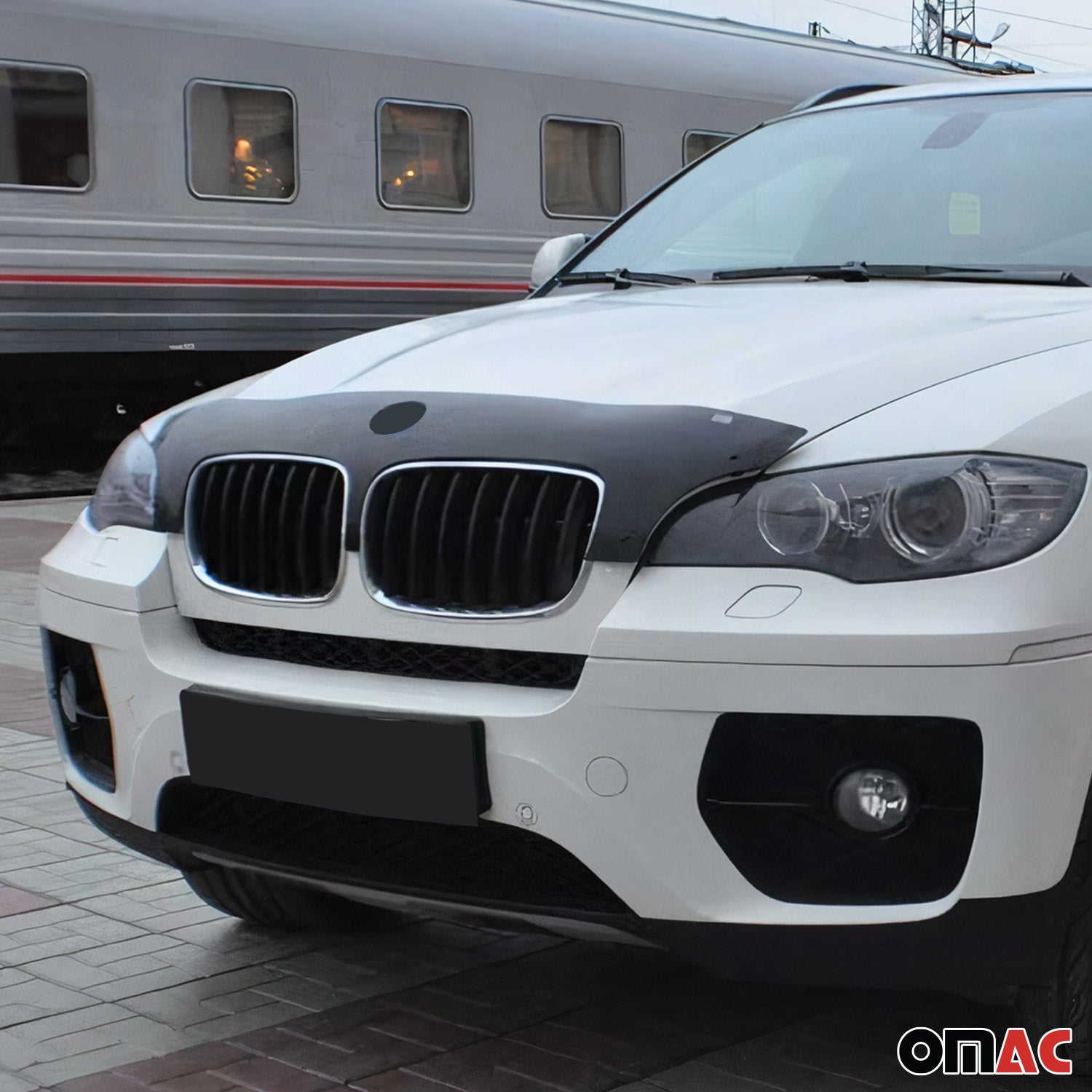 Deflector de Capó para BMW X5 E70 2006-2013 Oscuro Brillante Acrílico