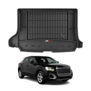 OMAC Premium Bandeja Maletero Alfombrilla para Audi Q2 2017-2026 Negro Goma TPE