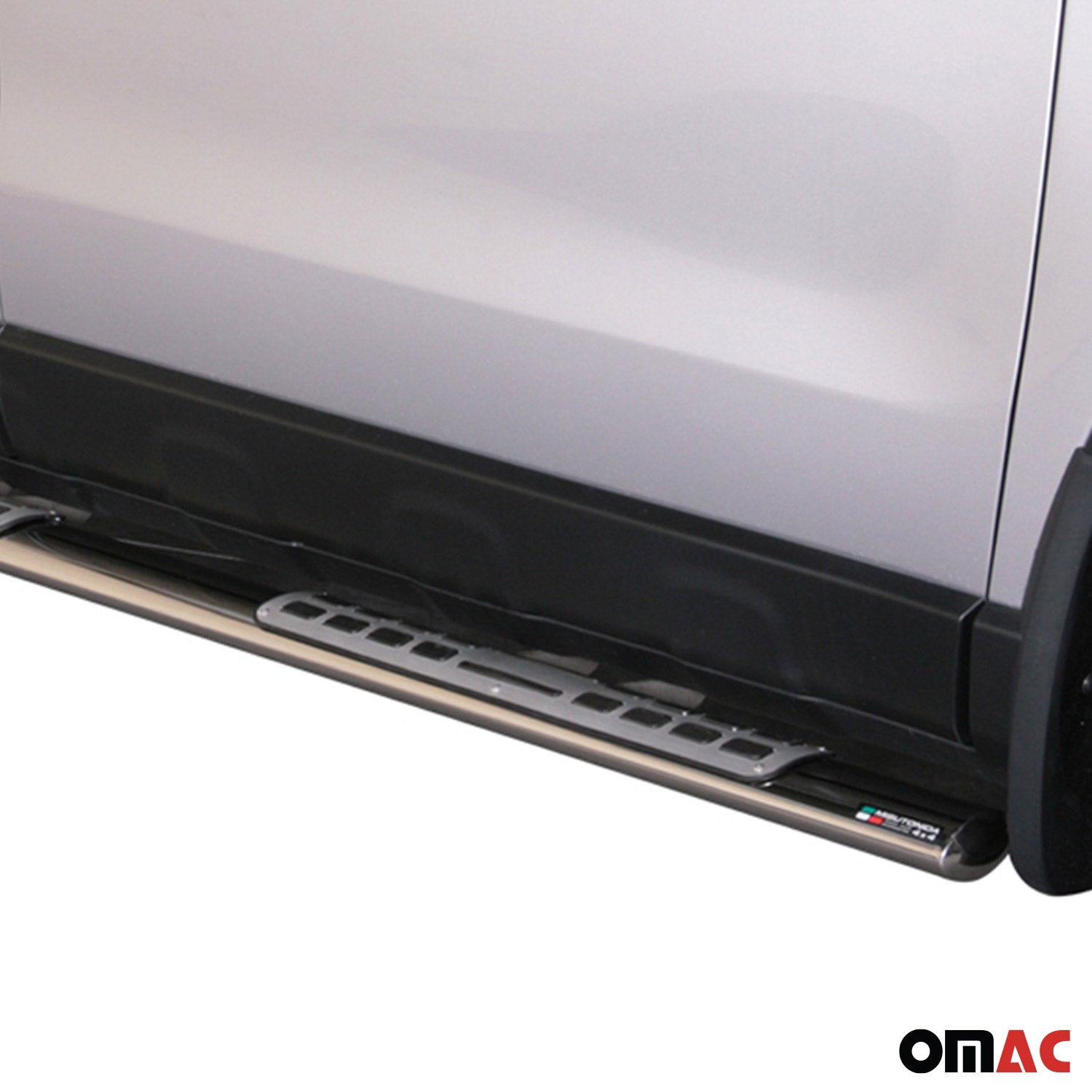 Par de Estribos Barras Laterales para Honda CR-V 2010-2012 Plata Acero 2x