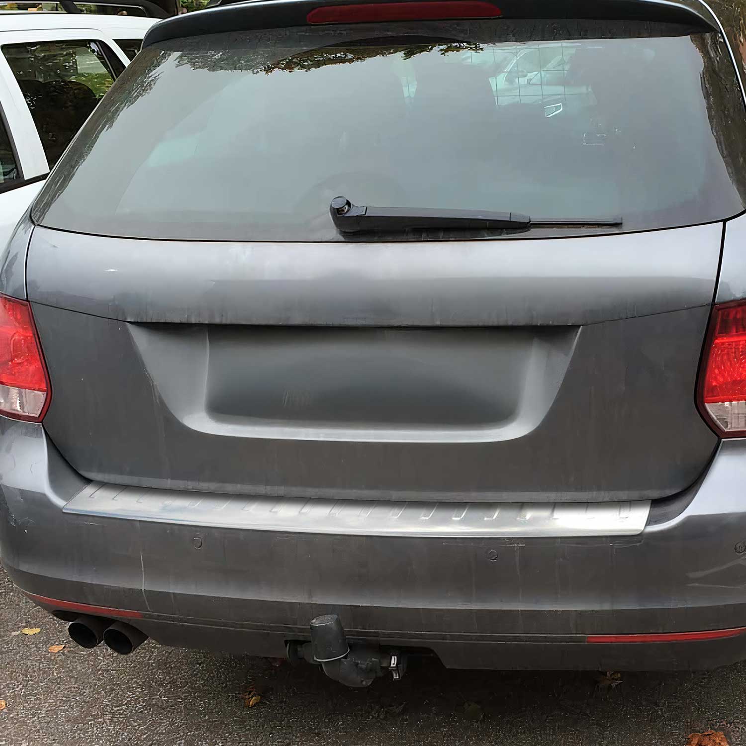 Protector de Parachoques Trasero para VW Golf Familiar Acero cepillado