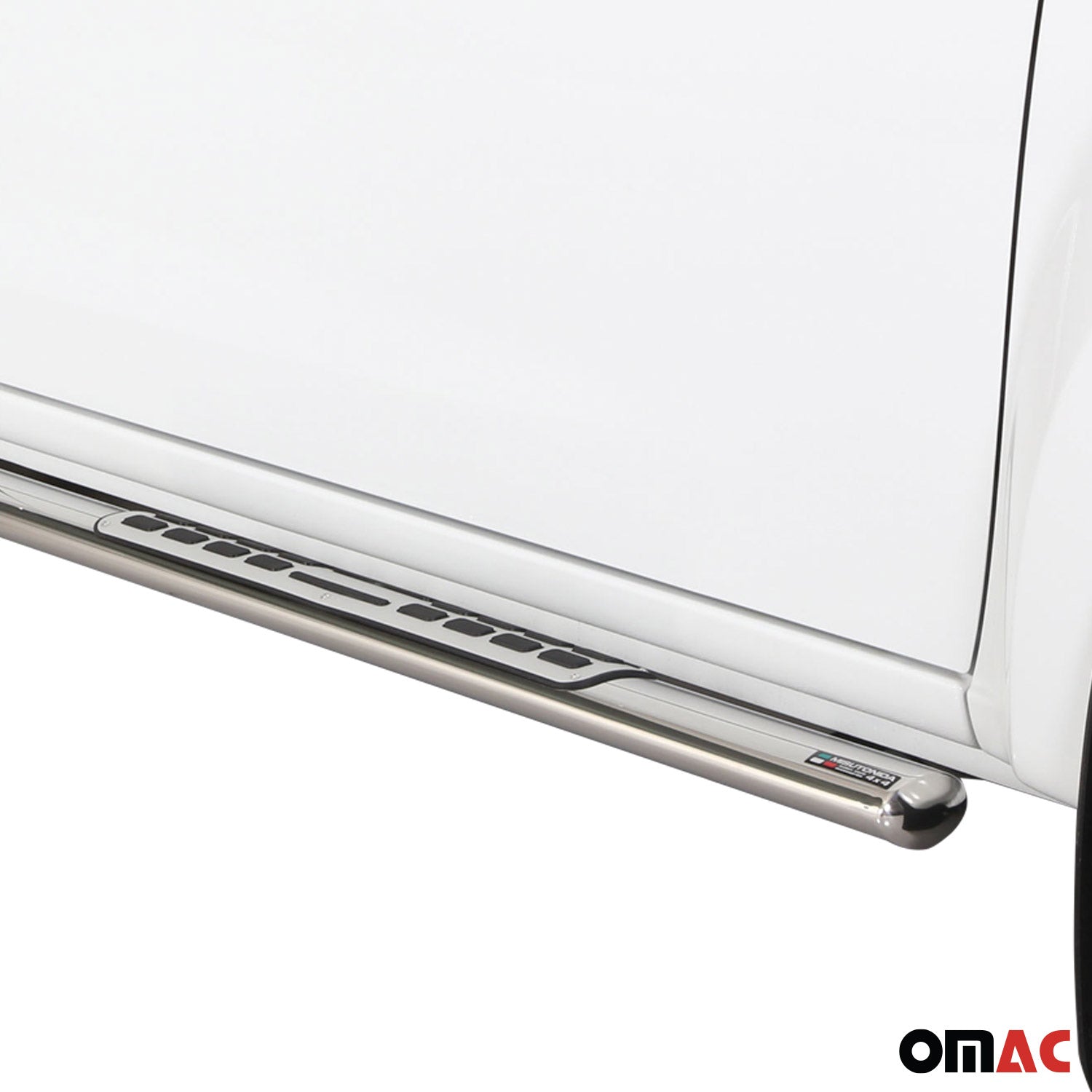 Estribos Barras Laterales para Isuzu D-Max Double Cab 2012-2019 Plata Acero