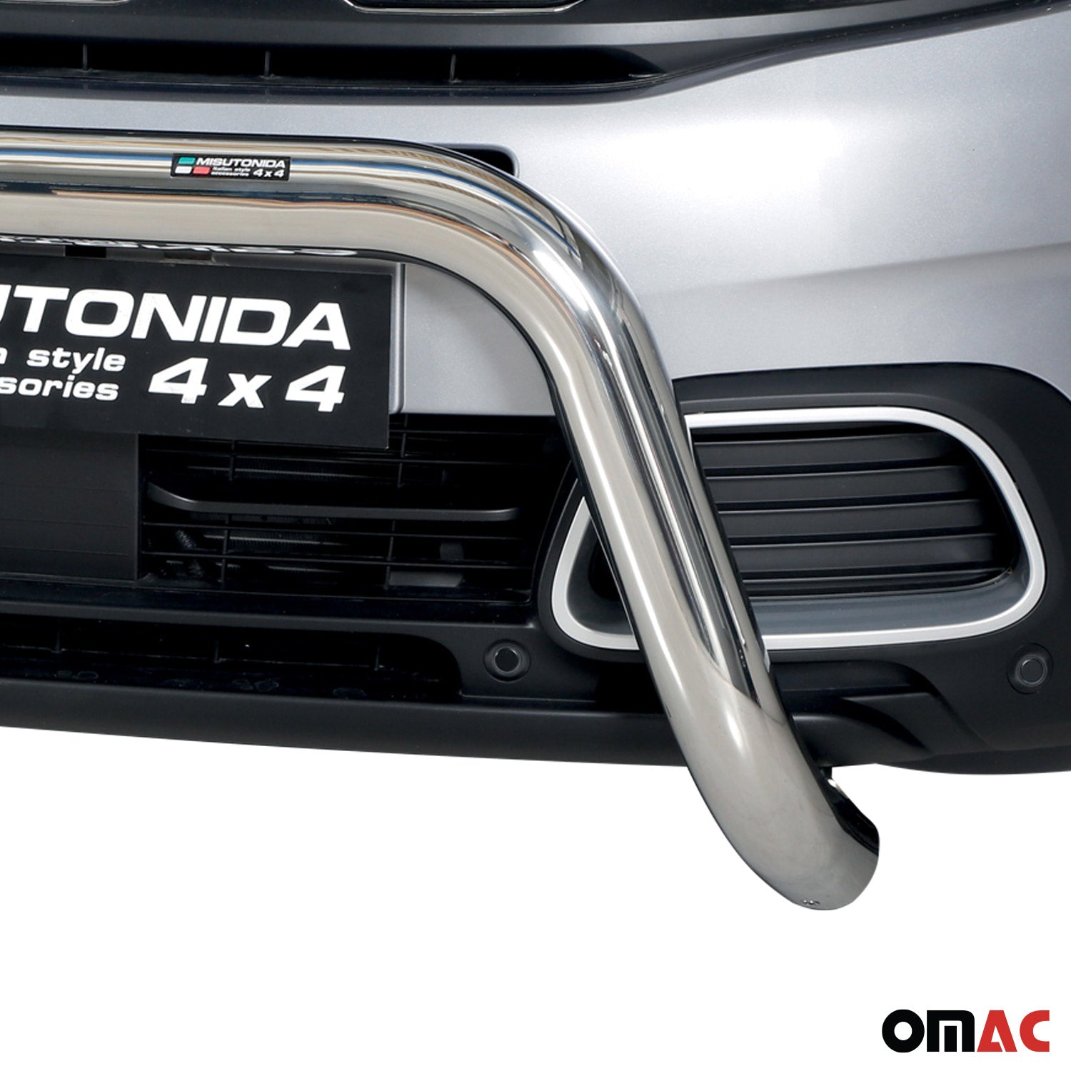 Bull Barra Frontal para Citroen C5 Aircross 2018-2022 Plata Brillante Acero