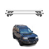 Menabo Barras de Techo Baca para Nissan Xterra 2004-2015 Gris Aluminio 2Pza