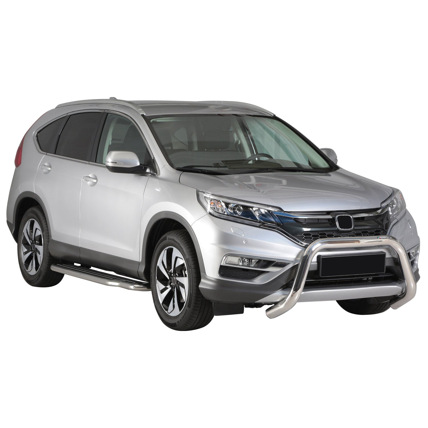 Bull Barra Frontal para Honda CR-V 2016-2018 Plata Brillante Acero