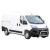 Bull Barra Frontal para Opel Movano 2022-2025 Plata Brillante Acero 1Pza