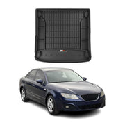 OMAC Premium Bandeja Maletero Alfombrilla para Seat Exeo ST 2008-2013 Negro TPE