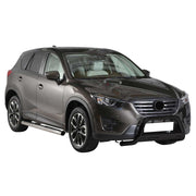 Bull Barra Frontal para Mazda CX-5 2015-2016 Negro Brillante Acero 1Pza