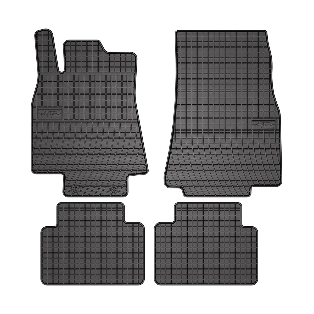OMAC Alfombrillas De Coche para Mercedes A Class W169 2004-2012 Negro Goma 4Pza