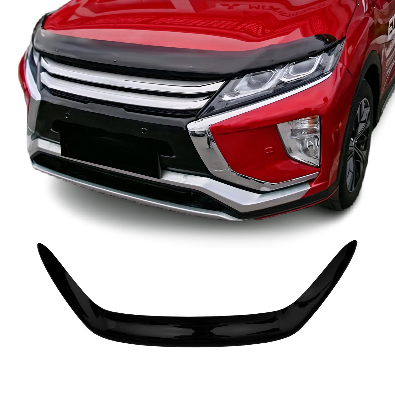 Deflector de Capó para Mitsubishi Eclipse Cross 2017-2021 Oscuro Acrílico