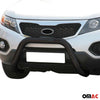 Bull Barra Frontal para Kia Sorento 2009-2012 Negro Brillante Acero 1Pza