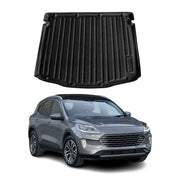 OMAC Bandeja Maletero Alfombrilla para Ford Kuga 2020-2025 Negro Goma TPE 1Pza
