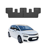 OMAC Alfombrillas De Coche para Citroen C4 Picasso 2013-2019 3. fila Goma 2x