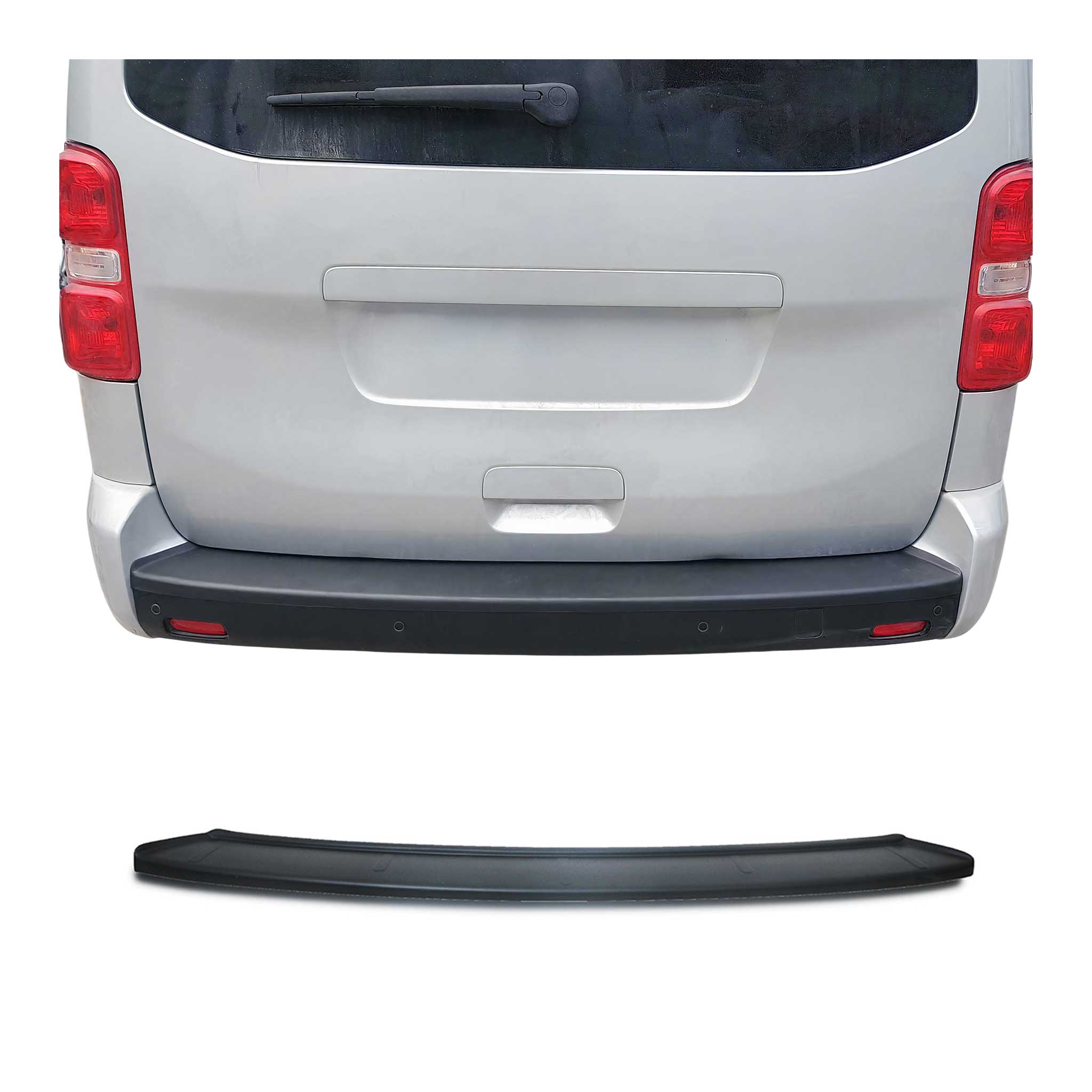 Protector Parachoques para Citroen Jumpy 2017-2025 Negro Mate ABS Plástico