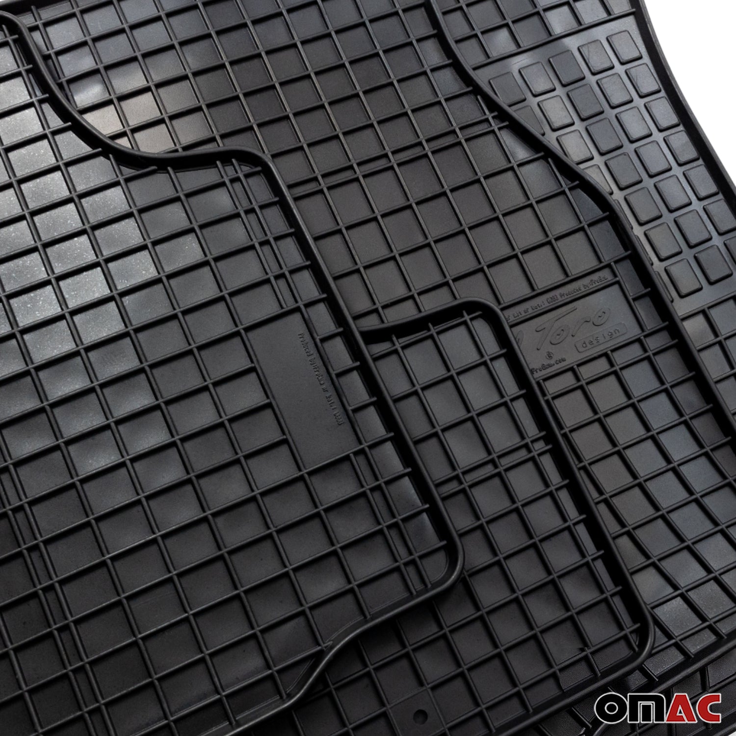 OMAC Alfombrillas De Coche para VW Crafter 2017-2026 Negro Goma 2Pza