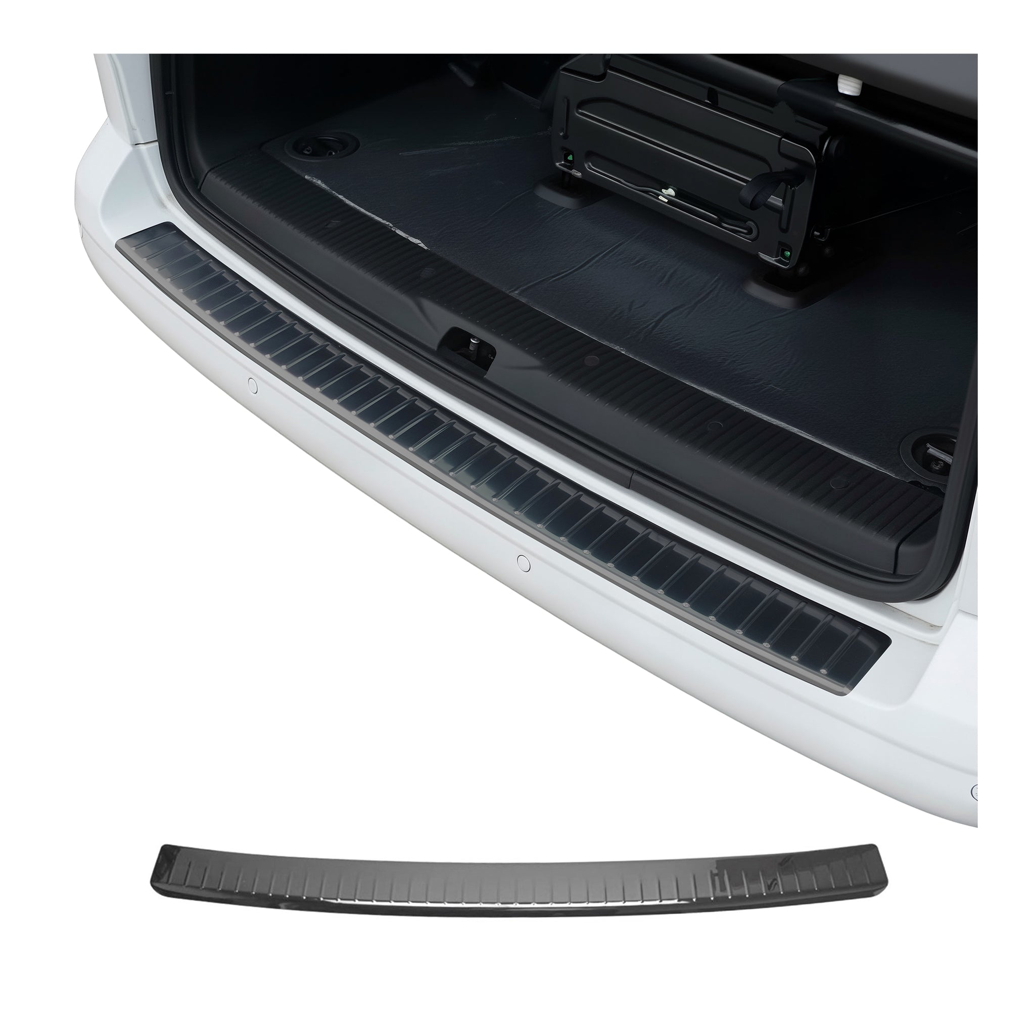 Protector de Parachoques para VW T6 T6.1 Transporter Puerta doble Oscuro Acero