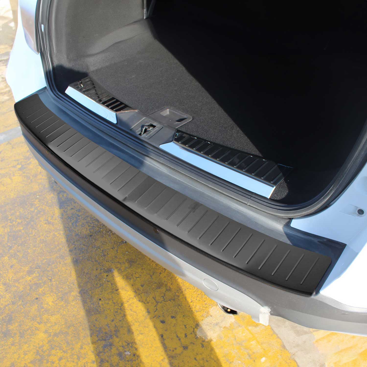 Protector de Parachoques Trasero para Ford Kuga II 2012-2019 cepillado Acero