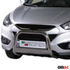 Bull Barra Frontal para Hyundai ix35 2009-2015 Plata Brillante Acero 1Pza