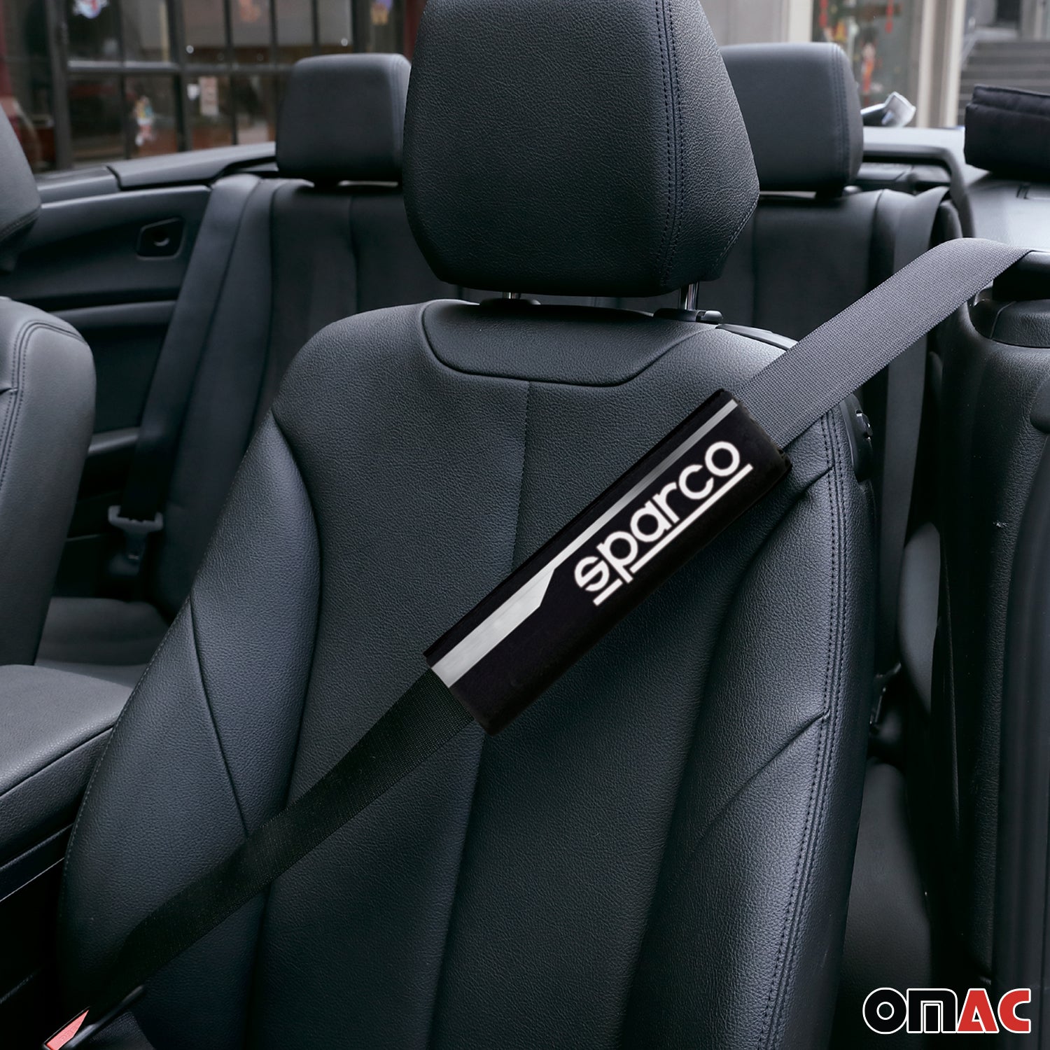 Sparco Para cinturón de Seguridad de coche Universal Gris Poliéster 2Pza