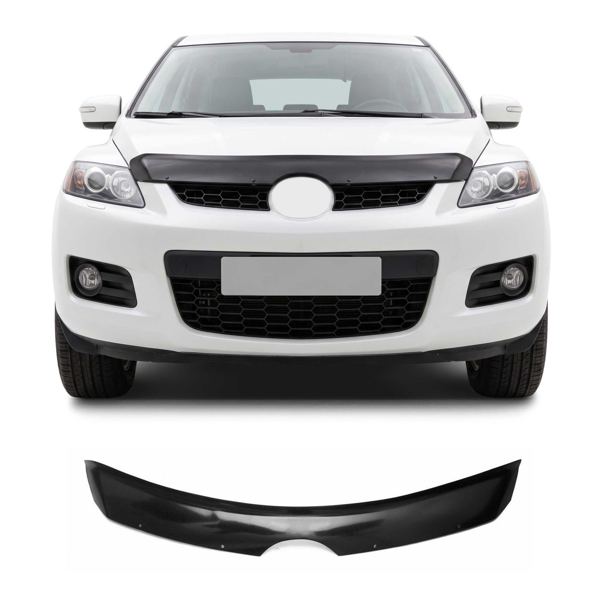 Deflector de Capó para Mazda CX-7 2006-2012 Oscuro Brillante Acrílico