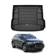 OMAC Premium Bandeja Maletero Alfombrilla para Audi Q5 2008-2017 Negro Goma TPE
