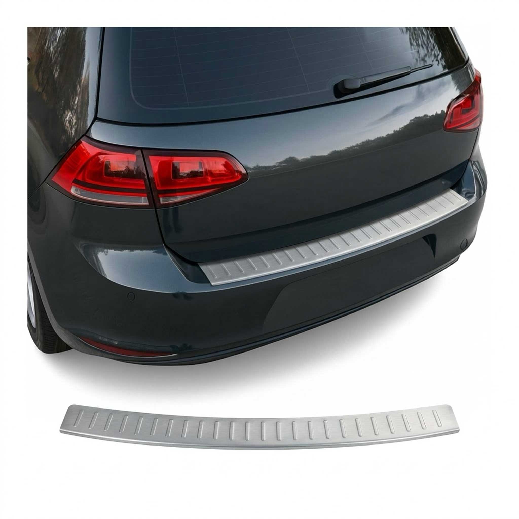 Protector Parachoques para VW Golf VII Sportsvan 2014-2020 Acero cepillado