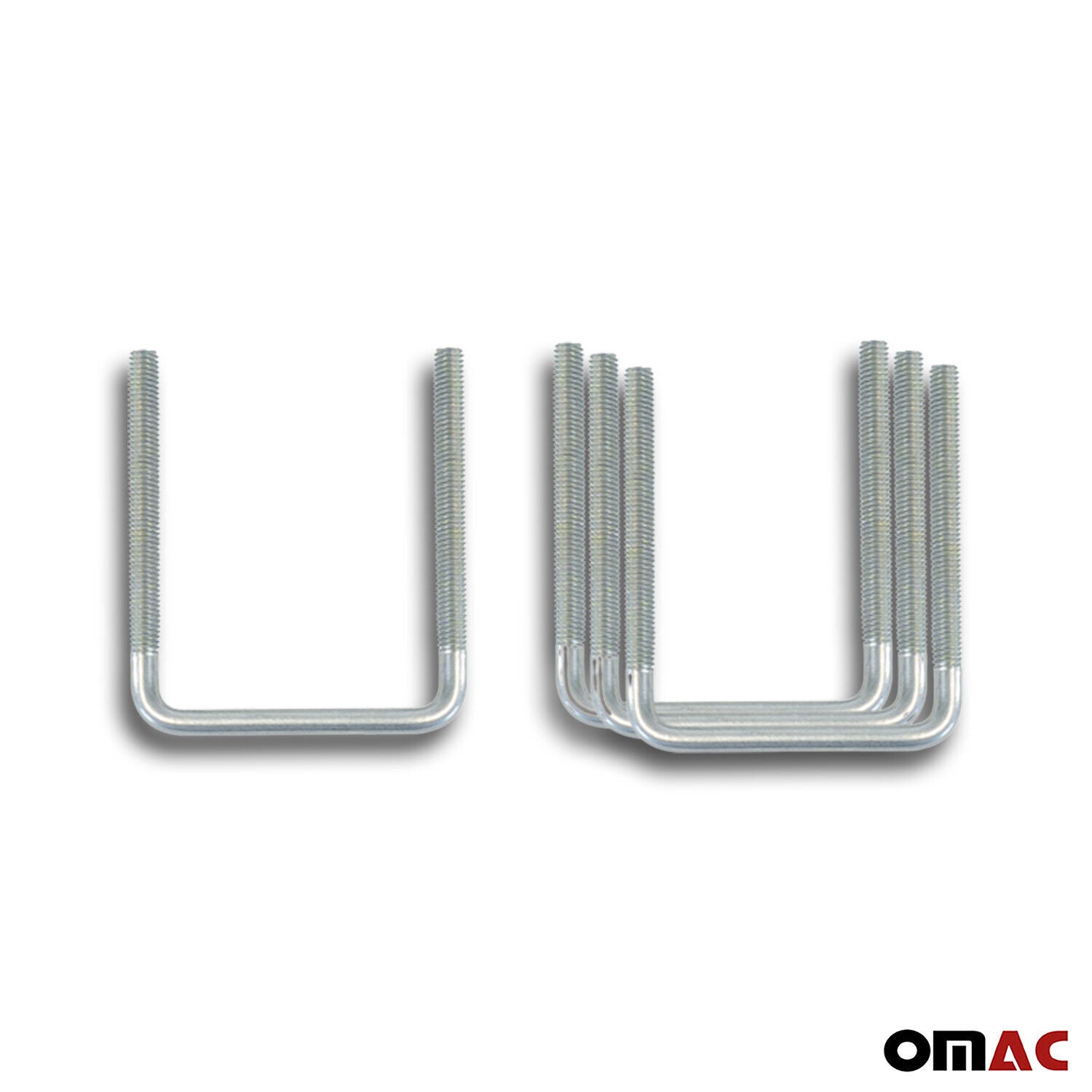 Menabo Juego de fijación en U para Maletero caja de Techo Universal Acero