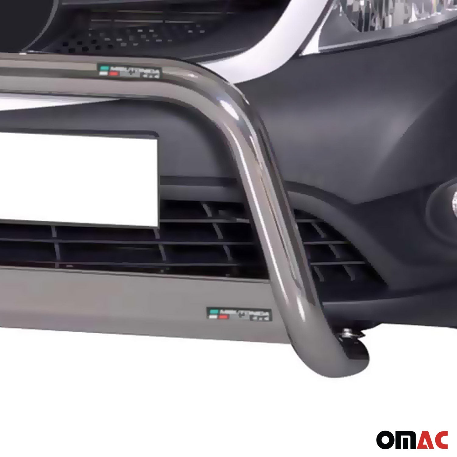 Bull Barra Frontal para Mercedes Citan 2012-2020 Plata Brillante Acero 1Pza