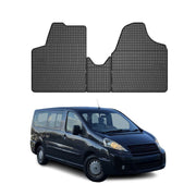 OMAC Alfombrillas De Coche para Fiat Scudo 2 2006-2016 1.línea Negro Goma TPE 3x