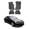 OMAC Alfombrillas De Coche para Mercedes E Class W212 2009-2016 Negro Goma 4Pza