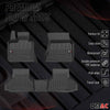 OMAC Premium Alfombrillas De Coche para BMW X6 F16 F86 2014-2019 TPE Goma 3x