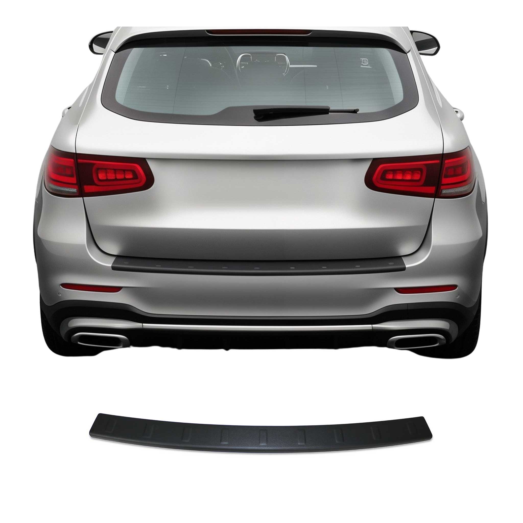 Protector Parachoques para Mercedes GLC Class X253 2016-2022 Negro Mate ABS