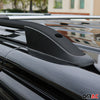 Rieles & Barras de Techo para VW Caddy 2003-2015 Corto Negro Aluminio 2Pza