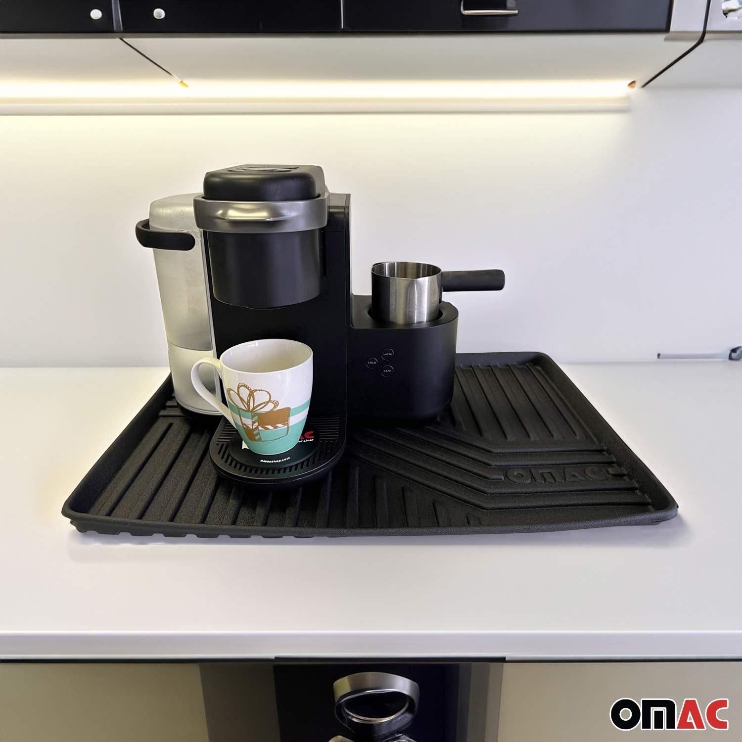 Alfombra de bandeja para zapatos goma tapete piso multiusos 23"x15"