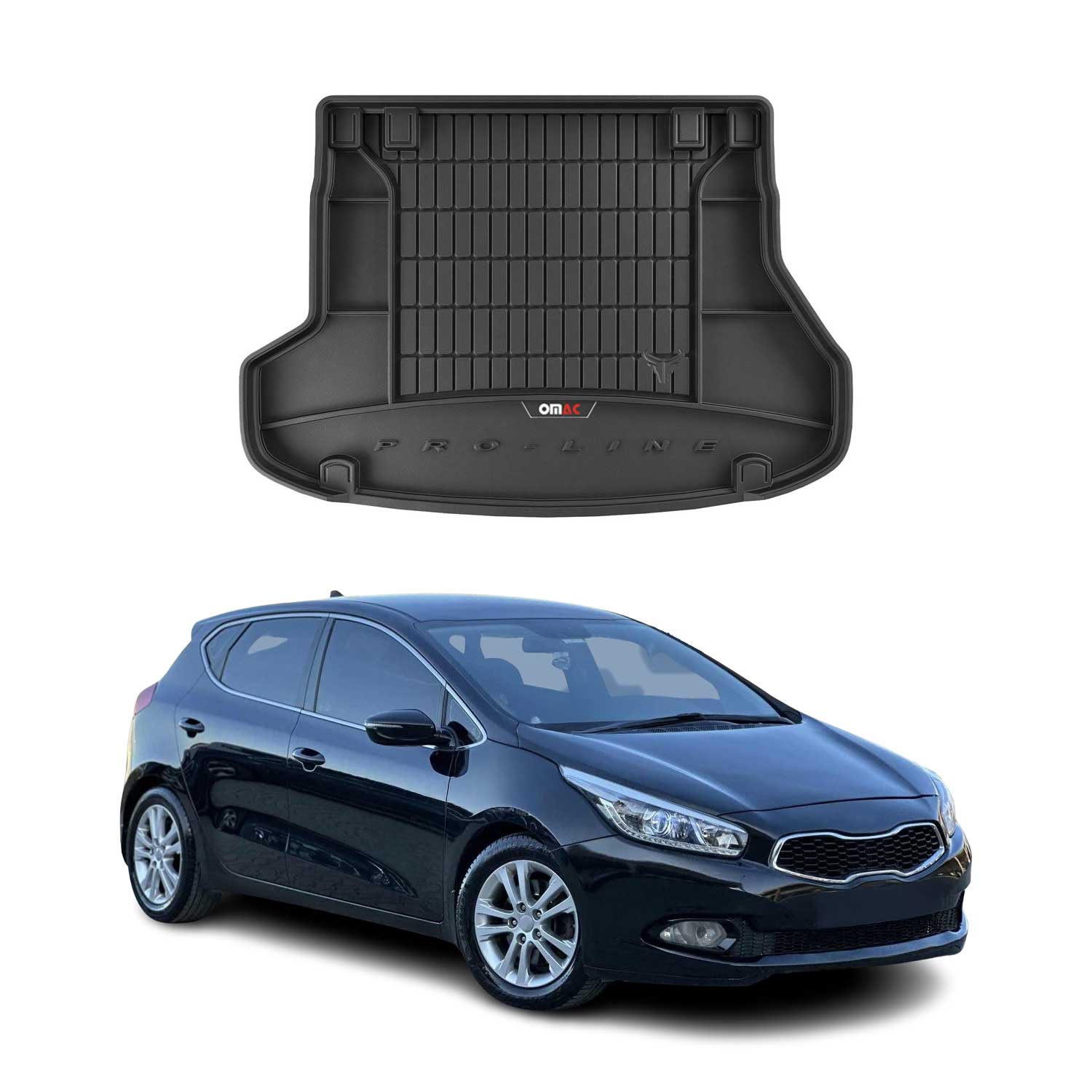 OMAC Premium Bandeja Maletero Alfombrilla para Kia Ceed Sport Wagon 2012-2018
