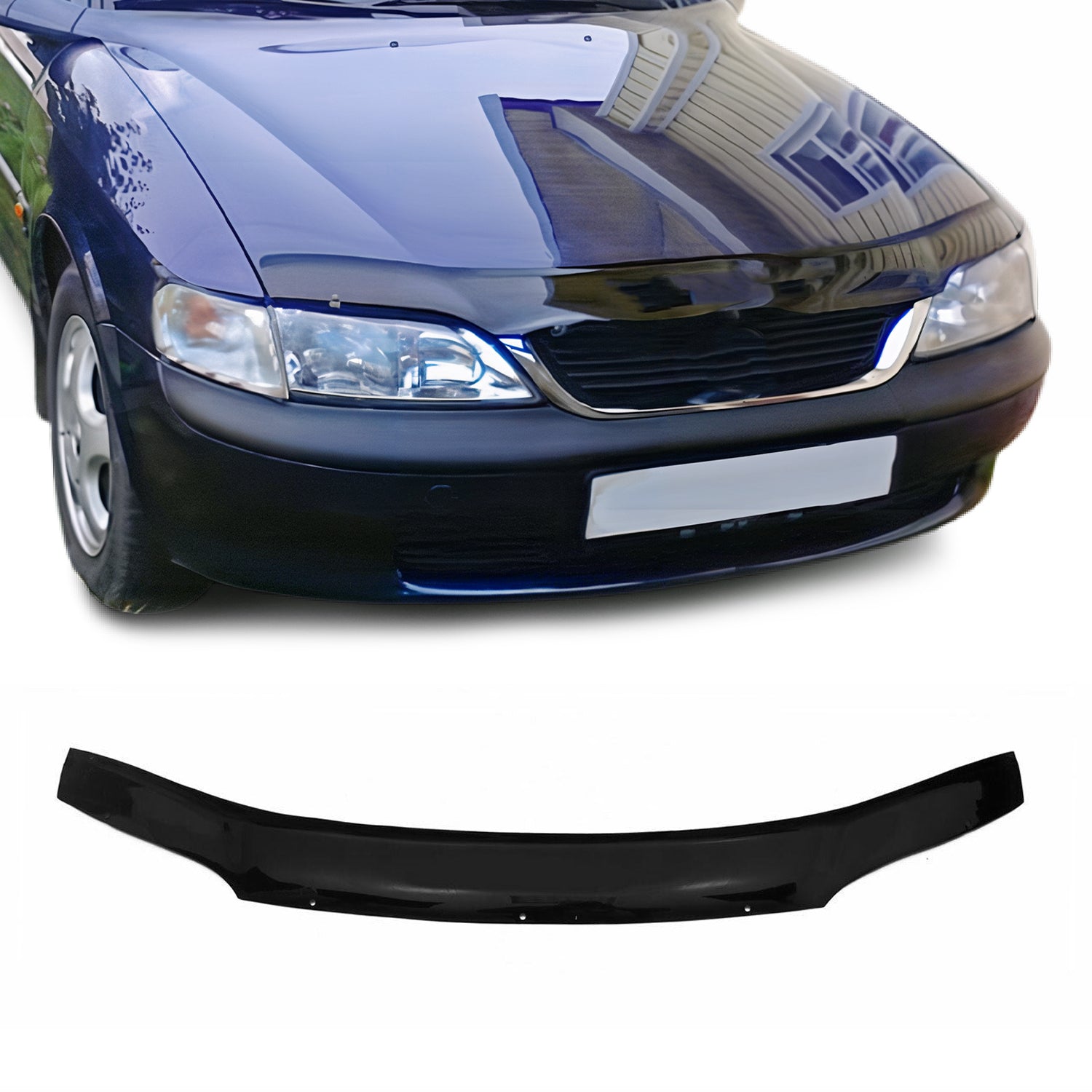 Deflector de Capó para Opel Vectra B 1995-2002 Oscuro Brillante Acrílico