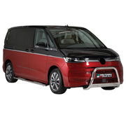 Bull Barra Frontal para VW Multivan T7 2022-2025 Plata Brillante Acero 1Pza